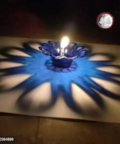 Soni Plastic Transparent Diya for Diwali Set of 12