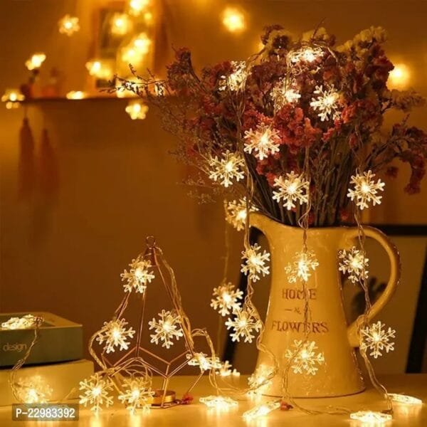 Snow Flakes Led Light String Light 3 Metre For Diwali Christmas and Festival Decoration*