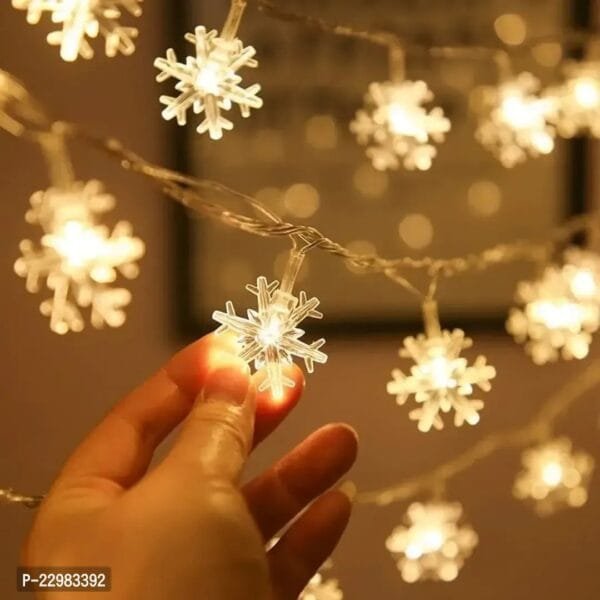 Snow Flakes Led Light String Light 3 Metre For Diwali Christmas and Festival Decoration*