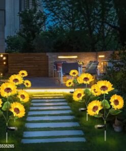 Sunflower Solar Lights Waterproof Garden Lights | 20 LED Starburst Swaying Lights