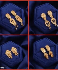 Premium Earrings Combo Of 4 For Girls And Womens Design By Delfa