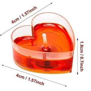 MAGICMOON Rose Scented Romantic Heart Shaped Gel Tealight Floating Candles For Valentine Day, Weddings, Special Parties  Home Decoration - Set of 30 (Red)