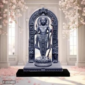 Ram Lalla Ayodhya Murti for Mandir Pooja Decoration Ram lala Idol Statue Showpiece Decor Sculpture for Gift 7inch marble