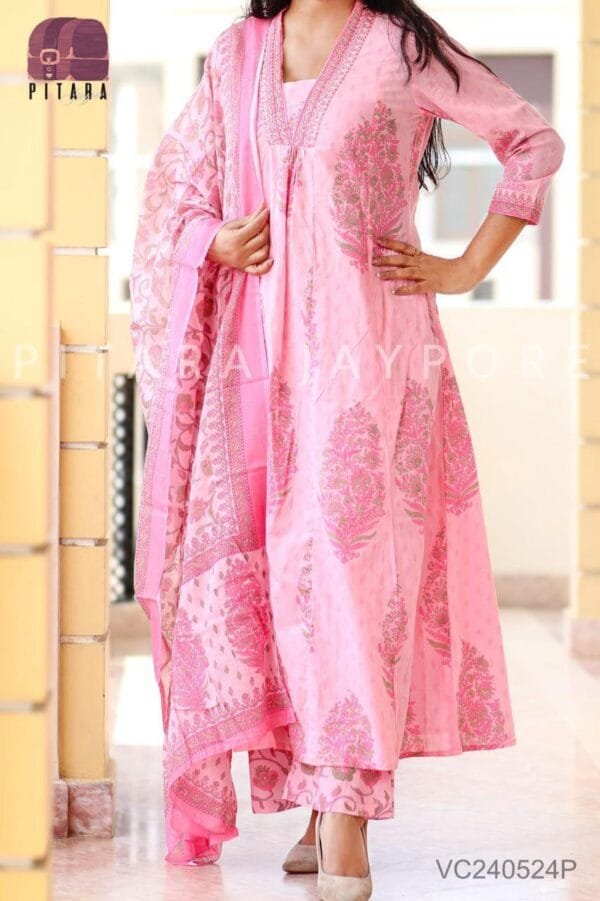 Featuring beautiful embroidery with suqes Heavy  Suit which is beautifully decorated  It is paired with matching pants