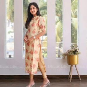 Fancy Chanderi Printed Kurtas For Women