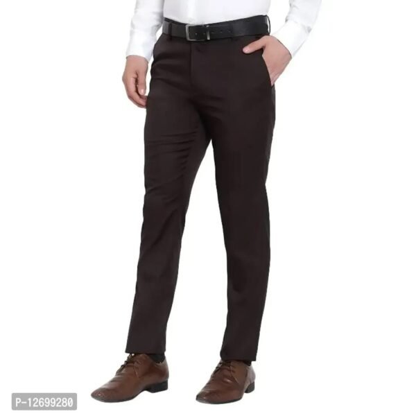 Mens Formal Regular Fit Cotton Blend Trouser