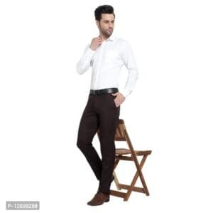 Mens Formal Regular Fit Cotton Blend Trouser