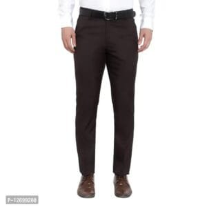 Mens Formal Regular Fit Cotton Blend Trouser