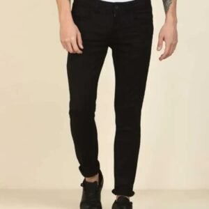 Men Jeans Black -Plain