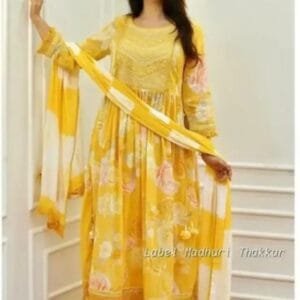 Fancy Rayon Kurta Bottom And Dupatta Set For Women