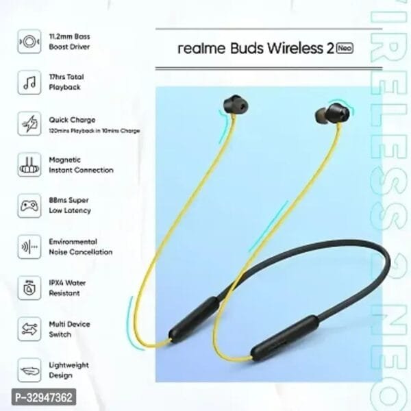 Modern Bluetooth Wireless Neckband With Microphone