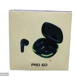 Earbuds PRO-60 Bluetooth Headset Black, True Wireless(pack of 1)