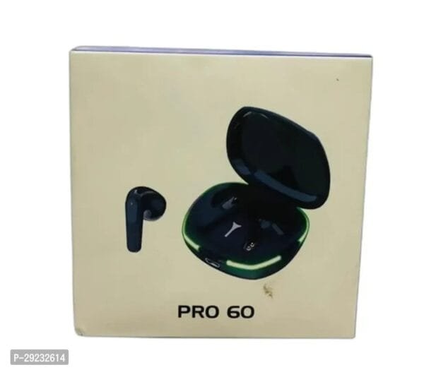 Earbuds PRO-60 Bluetooth Headset Black, True Wireless(pack of 1)