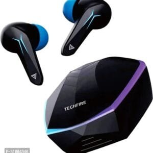 TECHFIRE Bullets 121 with Beast Mode(40ms Low Latency),RGB LEDs 40 Hours Playback Bluetooth Headset