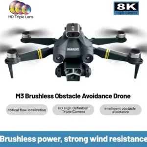 M3 New 4K PRO Drone with Camera 3-Axis Gimbal Dual Camera 2.4G WIFI FPV VR 3D Drone