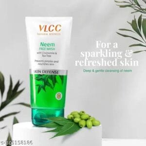 VLCC Neem Face Wash - 150 ml x 2 - Buy One Get One - Fights Acne & Pimples
