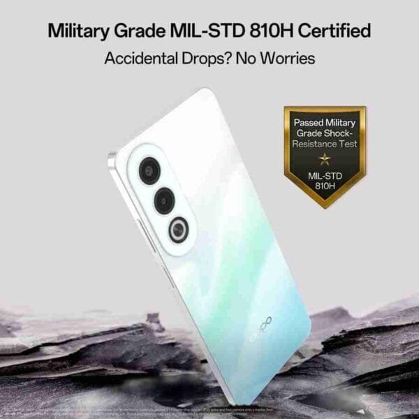 OPPO K12x 5G with 45W SUPERVOOC Charger In-The-Box (Breeze Blue, 128 GB)  (6 GB RAM)