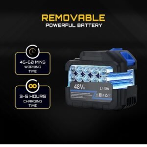 Wireless High Pressure Car Washer& Car Cleaning 48V Rechargeable Electric Pressure Washer Gun Machine Tool for Car,Bike,Gardening with Adjustable 3in1 Nozzle &5M Hose Pipe