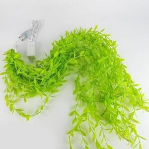 LED Vine String Lights – Artificial Green Leaf Garland Fairy Lights for Home, Bedroom & Party Décor