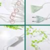 LED Vine String Lights – Artificial Green Leaf Garland Fairy Lights for Home, Bedroom & Party Décor