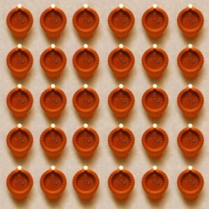 🪔 Set of 12 LED Clay Diyas – Traditional Diwali Decorative Lamps | Reusable Electric Diyas for Festive Décor