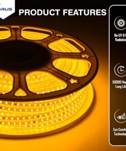 Forus LED rope light is a decorative lighting product designed for both indoor and outdoor use. The light features a "Plug & Play" design for easy installation and is available in different lengths.