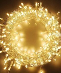 Warm White LED Fairy Lights – 15M Copper Wire String for Home & Festive Decor