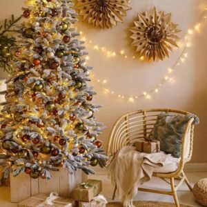 Warm White LED Fairy Lights – 15M Copper Wire String for Home & Festive Decor