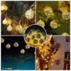 Newton Golden Metal Ball String Lights for Indoor Outdoor Decoration Diwali Light, Birthday Party, Diwali, Christmas,