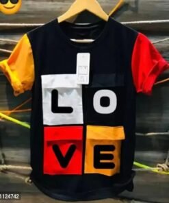 Elegant Cotton Blend Printed Round Neck Tees For Men