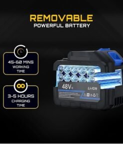 Wireless High Pressure Car Washer& Car Cleaning 48V Rechargeable Electric Pressure Washer Gun Machine Tool for Car,Bike,Gardening with Adjustable 3in1 Nozzle &5M Hose Pipe